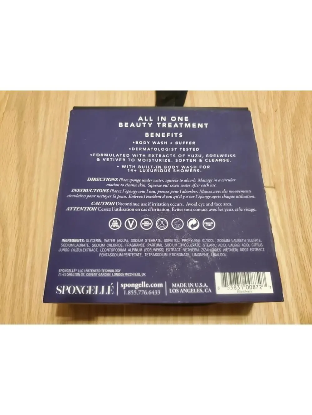Spongelle Blackberry Body Wash Infused Buffer